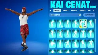 ALL FORTNITE ICON SERIES DANCES & EMOTES! (KAI CENAT)