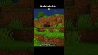 Bro is invincible... 🙏😭  #minecraft #memes #gaming