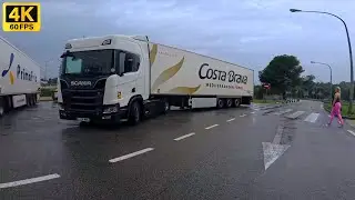 ВИД ИЗ КАБИНЫ 🚛 РЕАЛЬНОЕ ВОЖДЕНИЕ ГРУЗОВИКА на Scania V8 в Европе