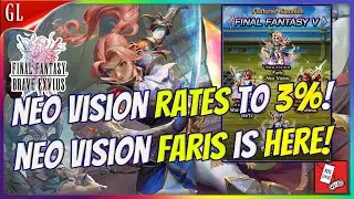 Rainbow RATES to 12%, NV to 3%! Neo Vision Faris comes to Global! [Final Fantasy Brave Exvius News]