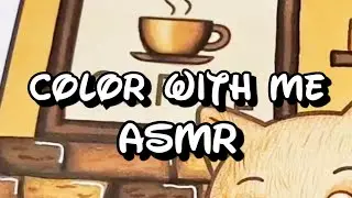 Color with me Sepia Effect ASMR ✨️ Relaxing real-time coloring, No Talk, No Music #ohuhumarkers 