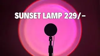 Sunset Night Lamp Unboxing  Night Light 16 Colors Changing Sunset Projection Lamp with Remote
