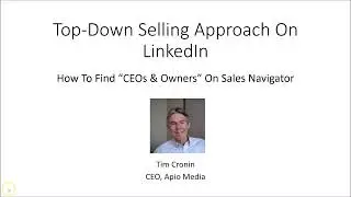 How To Find CEOs and Owners On Sales Navigator