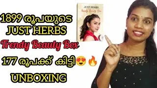 JUST HERBS TRENDY BEAUTY BOX UNBOXING | Just Herbs | Makeup Products 