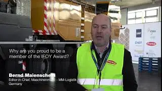 Погрузчики и складская техника на IFOY Test Days 2018. Член жюри Bernd Maienschein
