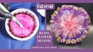 How to create a Resin Flower Bloom #resin 