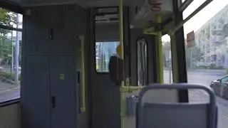 Poland, Szczecin, tram 5 ride from Parkowa to Plac Rodła