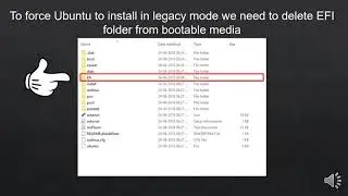 Force Ubuntu to boot in legacy mode