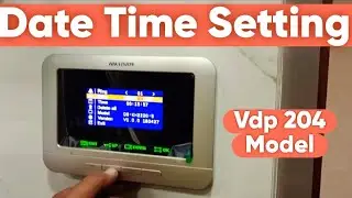 HIKVISION 204 MODEL VIDEO DOOR PHONE DATE TIME SETTING #hikvision #videodoorphone #shorts