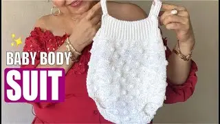 HOW TO CROCHET A BABY BODY SUIT FOR SUMMER  - EASY AND FAST - BY LAURA CEPEDA