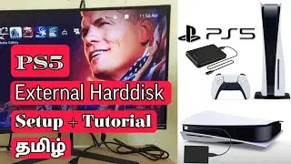 HOW TO EXTERNAL HARDDISK SETUP & TUTORIAL PS5 CONSOLE TAMIL தமிழ் 2024