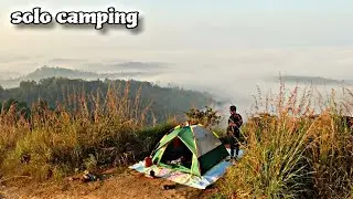 മലമുകളിൽ ഒരു ദിവസം 🌪🌚solo camping malayalam