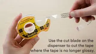 How to start a roll of Scotch&reg; Double-Sided Tape