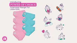 Power Of Choice Girl's Knickers | Free DIY Iron On Stickers By Adira