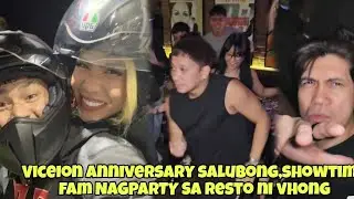 VICEION ANNIVERSARY SALUBONG,SHOWTIME FAM NAGPARTY SA RESTO NI VHONG