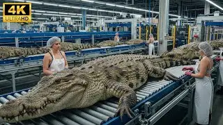 Inside the Modern Crocodile Meat Factory: The Shocking Process You've Never Seen (Full Process)