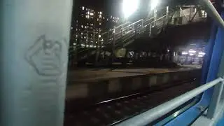 chennai emu train parallel action at night