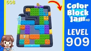 Color Block Jam Level 508 (909) Solution Walkthrough
