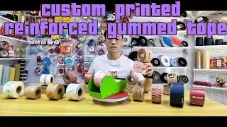 Custom reinforced gummed tape paper,custom reinforced caution tape,custom recyclable tape