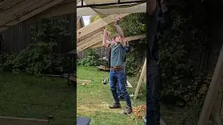 We built a climbing wall in a day #bouldering #climbing #project #homeworkout #fitness
