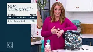 California Innovations 24-Can Insulated Backpack Cooler on QVC