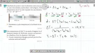 Problemi svolti di fisica sulla termologia - dilatazione termica lineare - 001