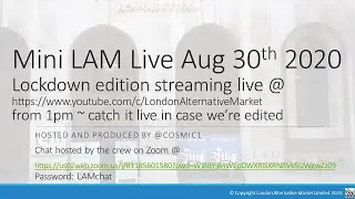 LondonAlternative Market Live Stream 30th Aug 2020