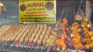 Mughal kakori kabab Akbari gate lucknow| Roasted chicken | Zafrani kabab,Dora kabab|Mughlai food 