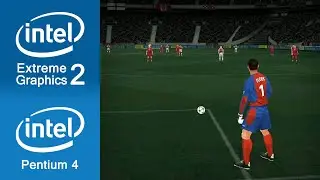 FIFA 2004 Gameplay Intel Extreme Graphics 2