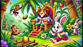 The Cunning Rabbit and the Lion King&rsquo;s Garden | A Fun Jungle Tale for Kids!