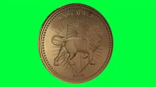John Wick Continental Gold Coin Green Screen Logo Loop Chroma Animation