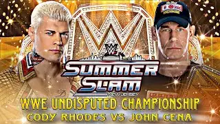 john cena vs cody rhodes full match universal championship | summerslam 2025