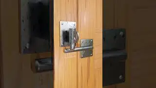 Automatic gate latch #3d #animation #Blender #lock #door