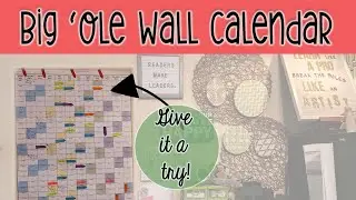 Big 'Ole Wall Calendar | DIY version of Jesse Itzler Big A** Calendar