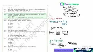 1.13 Pressure is determined as force per unit area of the surface. The SI , - class 11 some baic