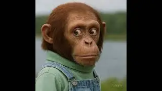 Curious Chimp by River