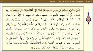 Kuranı Kerim Sayfa 276 Nahl Suresi 88-93.Ayetler 14.C&uuml;z Quran Recitation Surah Nahl Pg.276