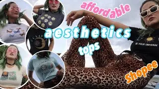 aesthetic retro tops| AFFORDABLE SHOPEE HAUL| coco manuel