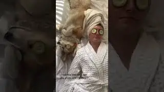 Photo Idea: spa day photoshoot with your dog