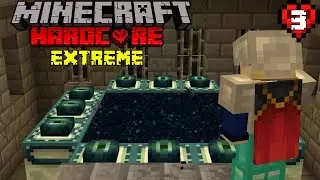 Slaying The ENDER DRAGON in EXTREME Hardcore Minecraft