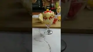 Fruit custard in glass #shorts #thediychef #trending #youtubeshorts #viral #viral_video #viralvid