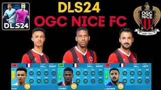 DLS24 NICE FC PLAYER RATINGS | OGC NICE DLS24 | OGC NICE PLAYERS IN DLS24
