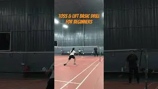 Toss & lift basic drill #vivekvermabadminton #badminton #shorts #bwf