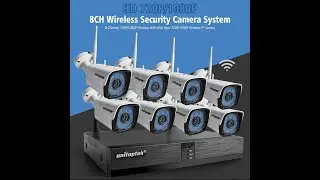 Unitoptek 8CH 1080P Wireless NVR Kit. Unitoptek 8ch 2МП беспроводной комплект видеонаблюдения
