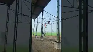 Cow shed construction Jashan Dairy Farm..#dairyfarming #farming #cow #cowshed #tractor #pdfaexpo