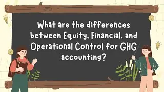 What Are the Differences Between Equity, Financial, and Operational Control for GHG Accounting?