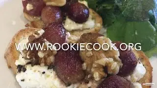 Goat's Cheese and Roast Grape Tartine