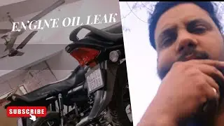 Bike 🏍 ka engine oil hua leak || @RidewithMohit363 
