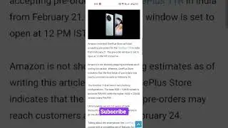 OnePlus 11 Pre-booking Starts Tomorrow|| #oneplus #viral #shorts
