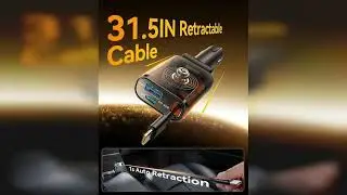Review: Car Charger USB C Fast Charging Retractable for iPhone 16 15 Pro, [Compact, 75% Less S...